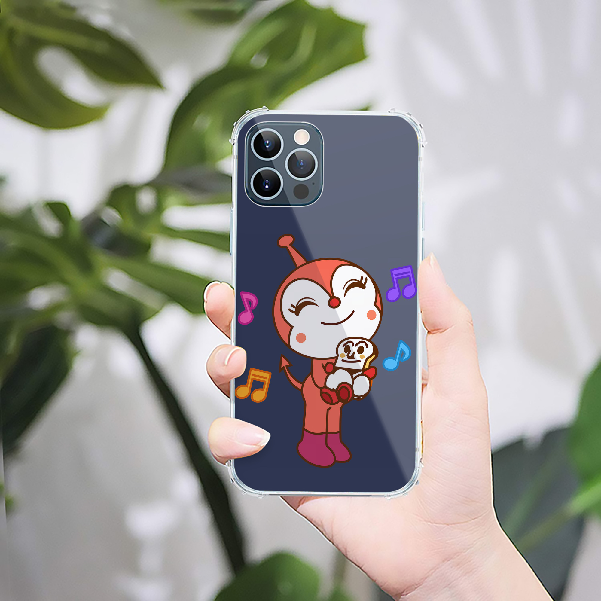 （画像用） アンパンマン Anpanman 【iPhone 12シリーズ対応】透明スマホケース（クリアソフトケース）